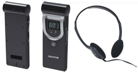 Creator, cuffia stereo CR-P2 e ricevitore digitale IR 3002A 8/16 canali